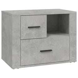 VidaXL 816740 nightstand/bedside table Concrete colour