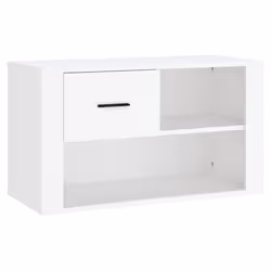 vidaXL Shoe Cabinet Engineered Wood Shoe Storage Cupboard Rack Multi Colours - White