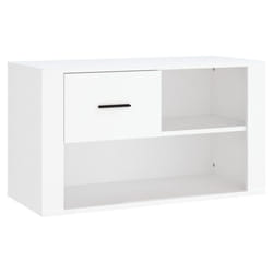 vidaXL Shoe Cabinet Engineered Wood Shoe Storage Cupboard Rack Multi Colours - White