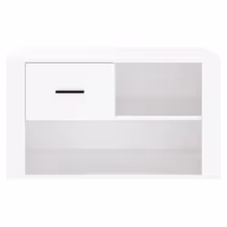 vidaXL Shoe Cabinet Engineered Wood Shoe Storage Cupboard Rack Multi Colours - White - Additional view 4