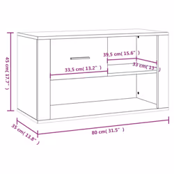 vidaXL Shoe Cabinet Engineered Wood Shoe Storage Cupboard Rack Multi Colours - High gloss white - Additional view 3