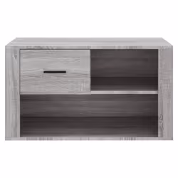 vidaXL Shoe Cabinet Engineered Wood Shoe Storage Cupboard Rack Multi Colours - Grey sonoma - Additional view 5
