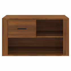 vidaXL Shoe Cabinet Engineered Wood Shoe Storage Cupboard Rack Multi Colours - Brown oak - Additional view 4