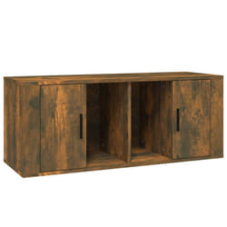 vidaXL TV Cabinet Engineered Wood TV Console Media Sideboard Multi Colours - Smoked oak