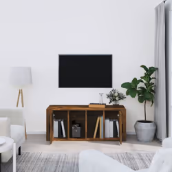 vidaXL TV Cabinet Engineered Wood TV Console Media Sideboard Multi Colours - Smoked oak