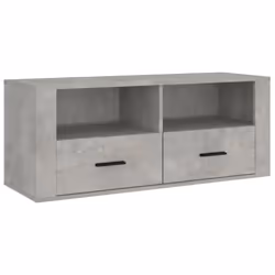 vidaXL TV Cabinet Engineered Wood Indoor HiFi Cabinet TV Unit Multi Colours - Concrete grey