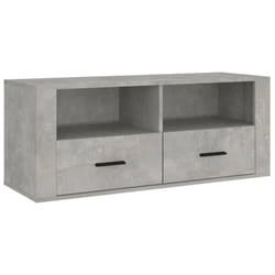 vidaXL TV Cabinet Engineered Wood Indoor HiFi Cabinet TV Unit Multi Colours - Concrete grey