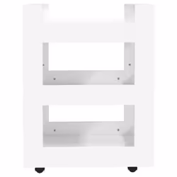 vidaXL Kitchen Trolley Engineered Wood Organiser Trolley Rack Multi Colours - White - Additional view 4