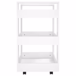 vidaXL Kitchen Trolley Engineered Wood Organiser Trolley Rack Multi Colours - White - Additional view 5