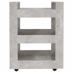 vidaXL Kitchen Trolley Engineered Wood Organiser Trolley Rack Multi Colours - Concrete grey - Additional view 4