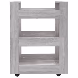 vidaXL Kitchen Trolley Engineered Wood Organiser Trolley Rack Multi Colours - Grey sonoma - Additional view 5