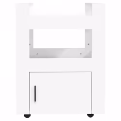 vidaXL Kitchen Trolley Engineered Wood Organiser Food Tea Rack Multi Colours - White - Additional view 4