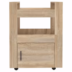 vidaXL Kitchen Trolley Engineered Wood Organiser Food Tea Rack Multi Colours - Sonoma oak - Additional view 4