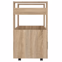 vidaXL Kitchen Trolley Engineered Wood Organiser Food Tea Rack Multi Colours - Sonoma oak - Additional view 6