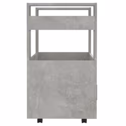 vidaXL Kitchen Trolley Engineered Wood Organiser Food Tea Rack Multi Colours - Concrete grey - Additional view 6