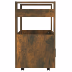 vidaXL Kitchen Trolley Engineered Wood Organiser Food Tea Rack Multi Colours - Smoked oak - Additional view 6