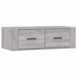 vidaXL Hanging TV Cabinet Entertainment Centre Wall TV Unit Engineered Wood - Grey sonoma