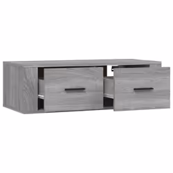 vidaXL Hanging TV Cabinet Entertainment Centre Wall TV Unit Engineered Wood - Grey sonoma - Additional view 6