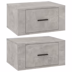 VidaXL 816849, Concrete colour, Wood, 500 mm, 360 mm, 250 mm, 2 pc(s)