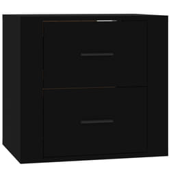 vidaXL Wall-mounted Bedside Cabinet Indoor Floating Nightstand Multi Colours - Black