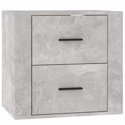 vidaXL Wall-mounted Bedside Cabinet Indoor Floating Nightstand Multi Colours - Concrete grey