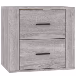 vidaXL Wall-mounted Bedside Cabinet Indoor Floating Nightstand Multi Colours - Grey sonoma
