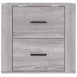vidaXL Wall-mounted Bedside Cabinet Indoor Floating Nightstand Multi Colours - Grey sonoma - Additional view 7