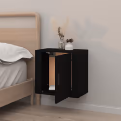 VidaXL 816866 nightstand/bedside table Black