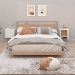 VidaXL 816869 nightstand/bedside table White