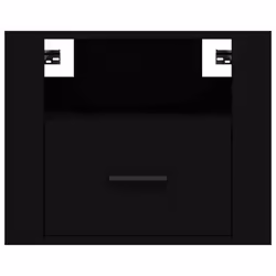vidaXL 1/2x Wall-mounted Bedside Cabinet Floating Bedside Unit Multi Colours - Black, 1 x Bedside cabinet - Additional view 4