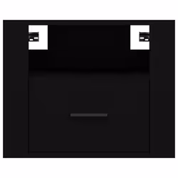 vidaXL 1/2x Wall-mounted Bedside Cabinet Floating Bedside Unit Multi Colours - Black, 2 x Bedside cabinet - Additional view 5
