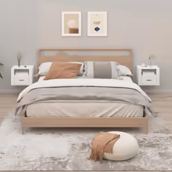 VidaXL 816885 nightstand/bedside table White