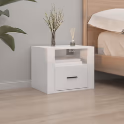 VidaXL 816885 nightstand/bedside table White