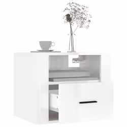 VidaXL 816885 nightstand/bedside table White - Additional view 4