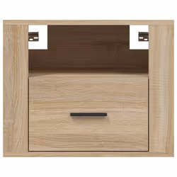 vidaXL 1/2x Wall-mounted Bedside Cabinet Floating Bedside Unit Multi Colours - Sonoma oak, 2 x Bedside cabinet - Additional view 5
