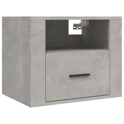 VidaXL 816888 nightstand/bedside table Concrete colour