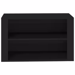 vidaXL Shoe Rack Engineered Wood Hallway Shoe Storage Cupboard Multi Colours - Black - Additional view 4