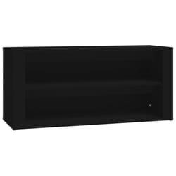 vidaXL Shoe Rack Hallway Shoe Storage Cupboard Shoe Cabinet Engineered Wood - Black