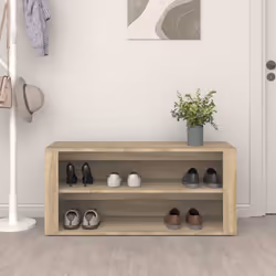 vidaXL Shoe Rack Hallway Shoe Storage Cupboard Shoe Cabinet Engineered Wood - Sonoma oak