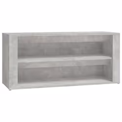 vidaXL Shoe Rack Hallway Shoe Storage Cupboard Shoe Cabinet Engineered Wood - Concrete grey