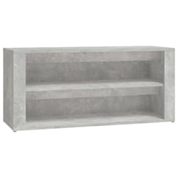 vidaXL Shoe Rack Hallway Shoe Storage Cupboard Shoe Cabinet Engineered Wood - Concrete grey