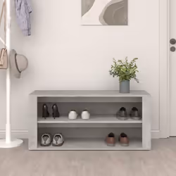 vidaXL Shoe Rack Hallway Shoe Storage Cupboard Shoe Cabinet Engineered Wood - Concrete grey