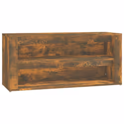 vidaXL Shoe Rack Hallway Shoe Storage Cupboard Shoe Cabinet Engineered Wood - Smoked oak