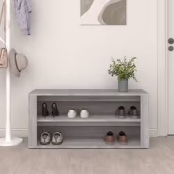 vidaXL Shoe Rack Hallway Shoe Storage Cupboard Shoe Cabinet Engineered Wood - Grey sonoma