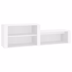 vidaXL Shoe Cabinet Engineered Wood Home Shoe Storage Organiser Multi Colours - White
