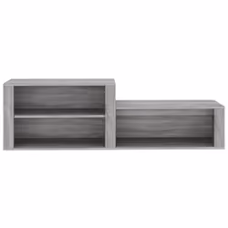vidaXL Shoe Cabinet Engineered Wood Home Shoe Storage Organiser Multi Colours - Grey sonoma - Additional view 5