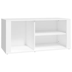 vidaXL Shoe Cabinet Engineered Wood Home Shoe Storage Organiser Multi Colours - White
