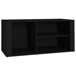 vidaXL Shoe Cabinet Engineered Wood Home Shoe Storage Organiser Multi Colours - Black