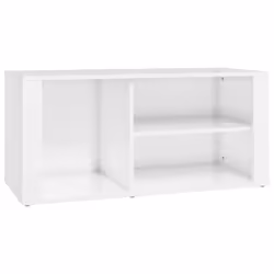 vidaXL Shoe Cabinet Engineered Wood Home Shoe Storage Organiser Multi Colours - High gloss white