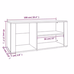 vidaXL Shoe Cabinet Engineered Wood Home Shoe Storage Organiser Multi Colours - High gloss white